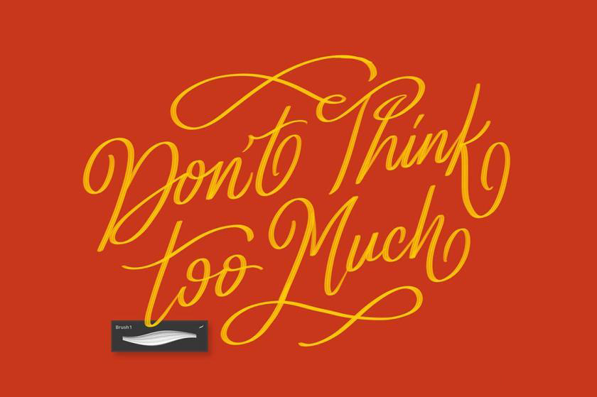 Procreate笔刷-毛笔字日式文字纹理效果笔刷素材资源 笔刷资源 sucaiwan.com