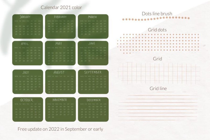 Procreate笔刷-日程计划安排图案贴纸笔刷素材 笔刷资源 第3张-素材湾丨精选海外优质设计素材资源 Procreate笔刷-日程计划安排图案贴纸笔刷素材 笔刷资源 sucaiwan.com