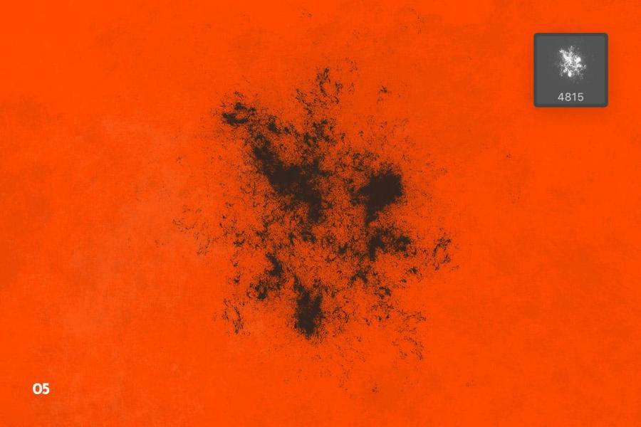 PS笔刷-粗糙脏乱裂纹图案PS笔刷素材 笔刷资源 sucaiwan.com