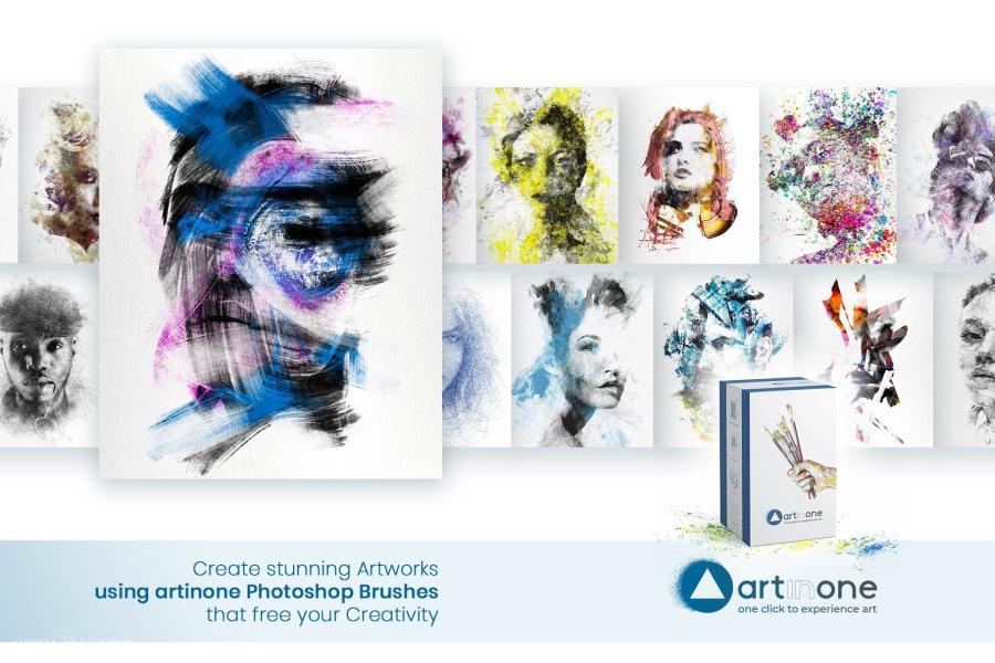 PS笔刷-圆珠粉笔彩铅蜡笔油漆人像绘画效果PS笔刷素材 笔刷资源 sucaiwan.com