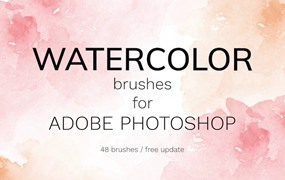 PS笔刷-水彩背景效果Photoshop笔刷素材合集
