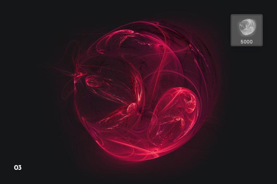 PS笔刷-高科技梦幻球状图案PS笔刷素材资源 笔刷资源 sucaiwan.com