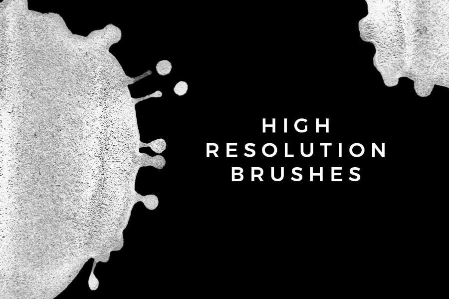 PS笔刷-99款油漆飞溅效果Photoshop笔刷素材 笔刷资源 sucaiwan.com