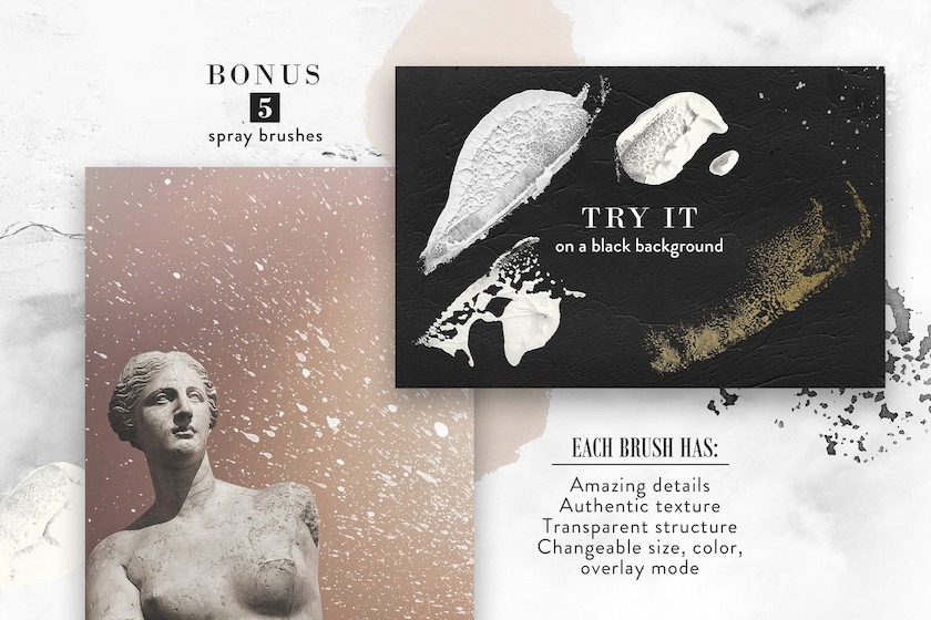 PS笔刷-丙烯酸颜料PS笔刷印章笔刷资源 笔刷资源 sucaiwan.com