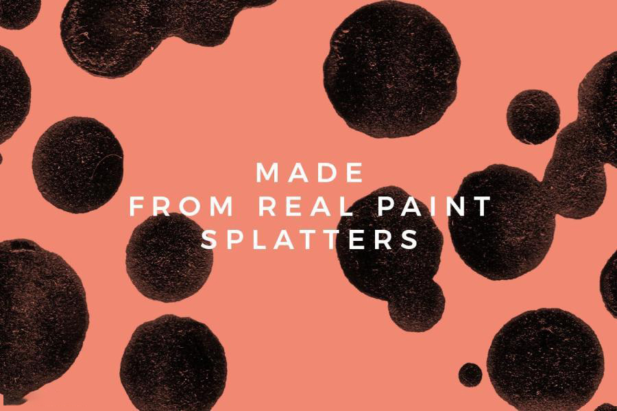 PS笔刷-99款油漆飞溅效果Photoshop笔刷素材 笔刷资源 sucaiwan.com