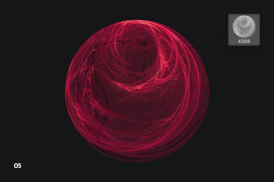 PS笔刷-高科技梦幻球状图案PS笔刷素材资源 笔刷资源 sucaiwan.com