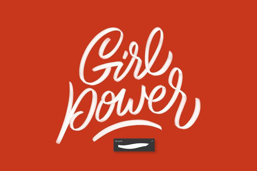 Procreate笔刷-毛笔字日式文字纹理效果笔刷素材资源 笔刷资源 sucaiwan.com