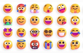 1500+微软开源3D表情Emoji