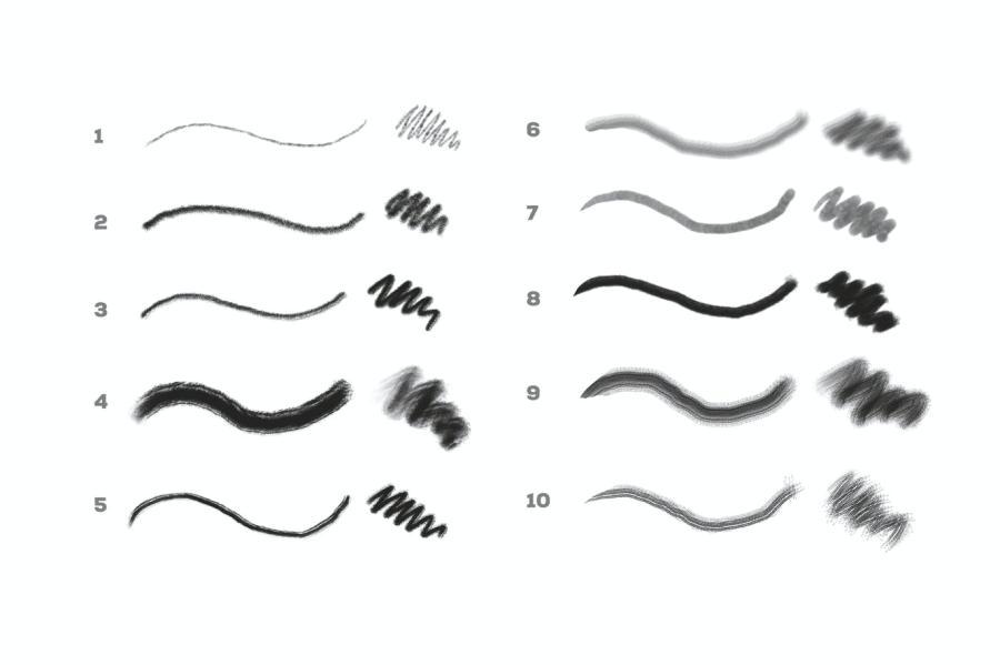 Procreate笔刷-10款铅笔画笔素描笔刷素材 笔刷资源 第3张-素材湾丨精选海外优质设计素材资源 Procreate笔刷-10款铅笔画笔素描笔刷素材 笔刷资源 sucaiwan.com