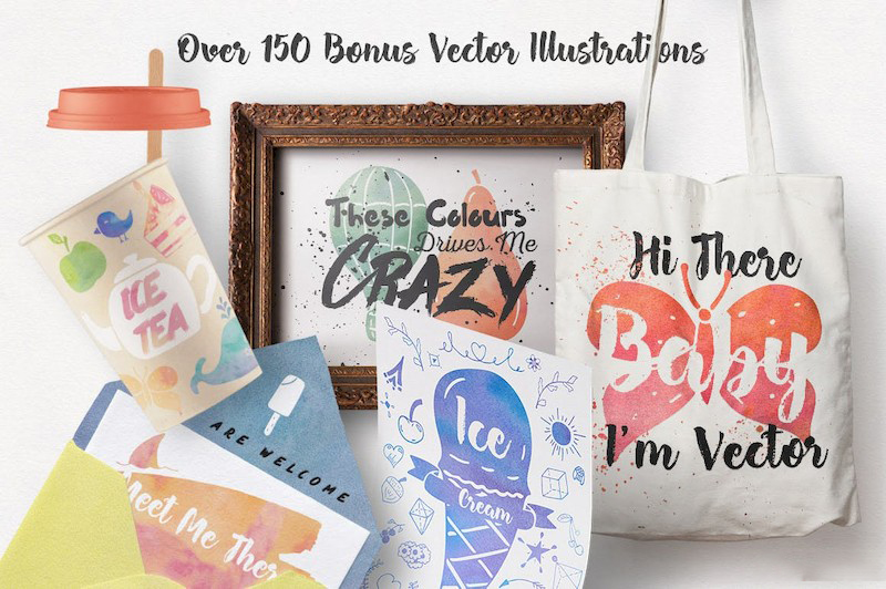 PS笔刷-AI和PS水彩画笔笔刷素材下载 笔刷资源 sucaiwan.com