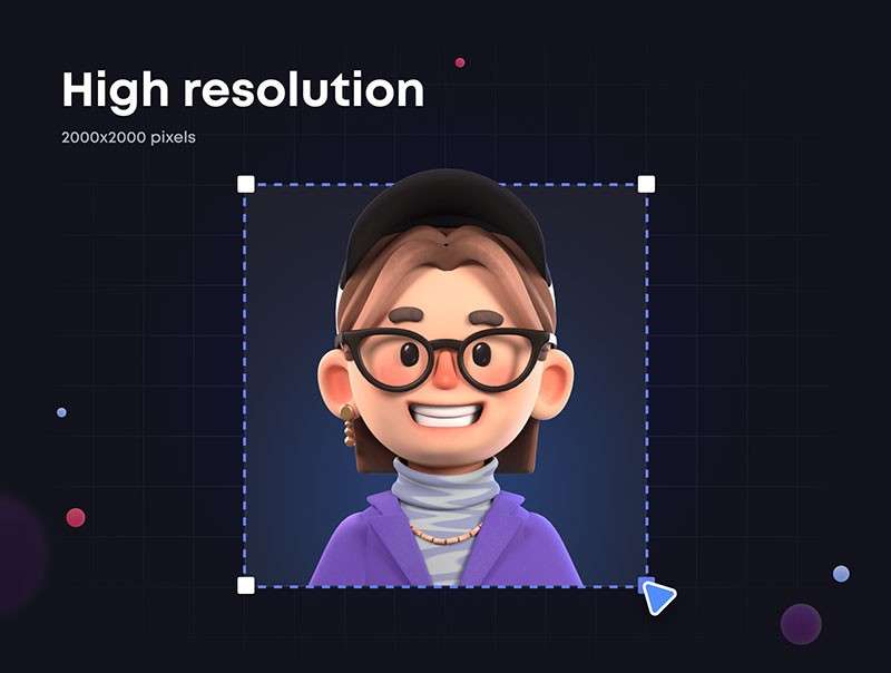 3D卡通人物头像图标，PNG Sketch figma格式 图标素材 sucaiwan.com