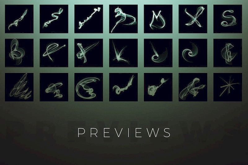 PS笔刷-87款抽象烟雾PS画笔笔刷下载合集 笔刷资源 sucaiwan.com