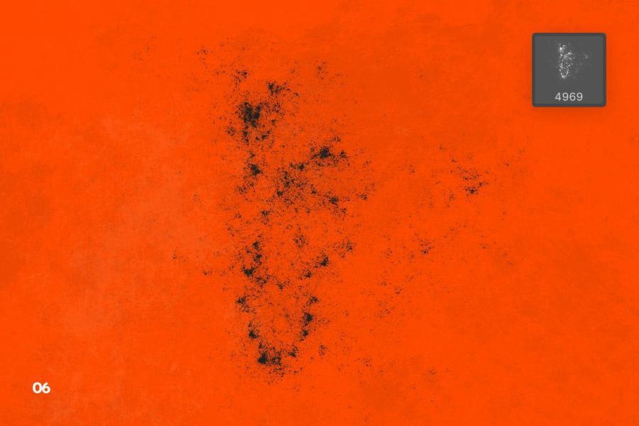 PS笔刷-粗糙脏乱裂纹图案PS笔刷素材 笔刷资源 sucaiwan.com