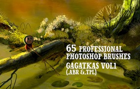 PS笔刷-森林绘画植物植物树枝树叶Photoshop笔刷合集