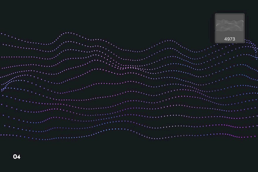 PS笔刷-粒子科技波浪效果PS笔刷资源下载 笔刷资源 sucaiwan.com