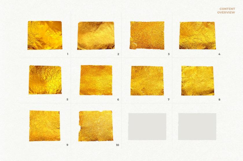 背景素材-高质感金箔金色金属纹理背景图片素材 图片素材 sucaiwan.com