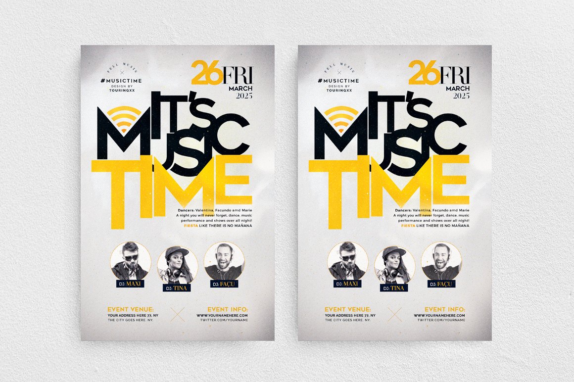 海报模板-100款时尚新潮传单海报PSD设计模板 图片素材 sucaiwan.com