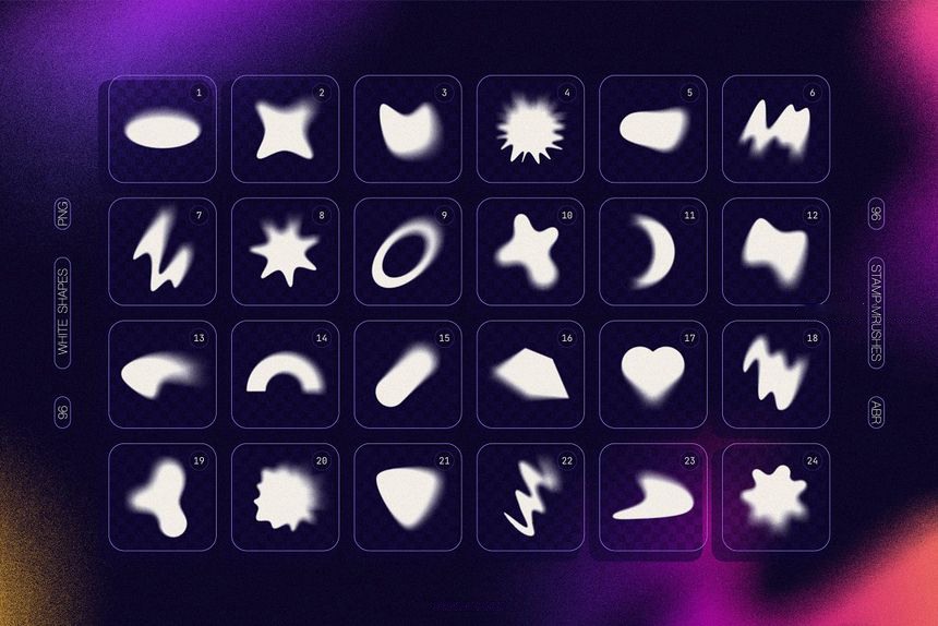 PNG素材-渐变和颗粒纹理质感抽象形状图形PNG元素 图片素材 第10张-素材湾丨精选海外优质设计素材资源 PNG素材-渐变和颗粒纹理质感抽象形状图形PNG元素 图片素材 sucaiwan.com