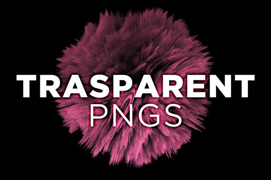 PNG素材-彩色爆炸毛刺效果抽象结晶状球体免抠元素素材 图片素材 sucaiwan.com