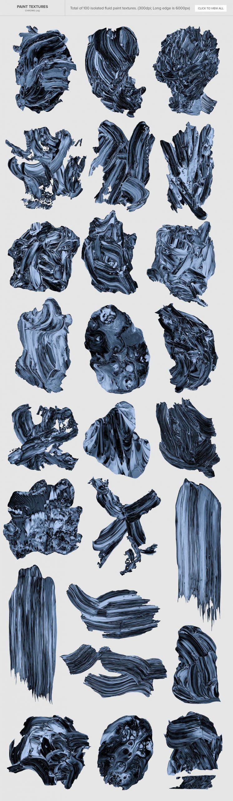 PNG素材-抽象缤纷油画颜料混色肌理效果PNG素材及PS笔刷 图片素材 sucaiwan.com