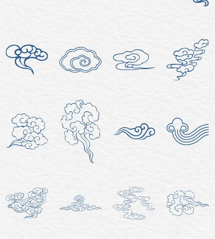 PNG素材-163款古典中式中国风祥云AI/PNG格式元素合集 图片素材 sucaiwan.com