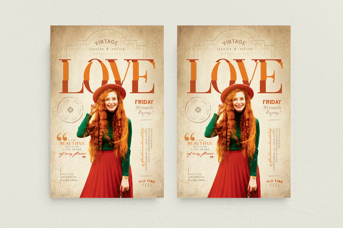 海报模板-100款时尚新潮传单海报PSD设计模板 图片素材 sucaiwan.com