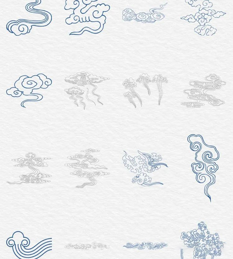 PNG素材-163款古典中式中国风祥云AI/PNG格式元素合集 图片素材 sucaiwan.com