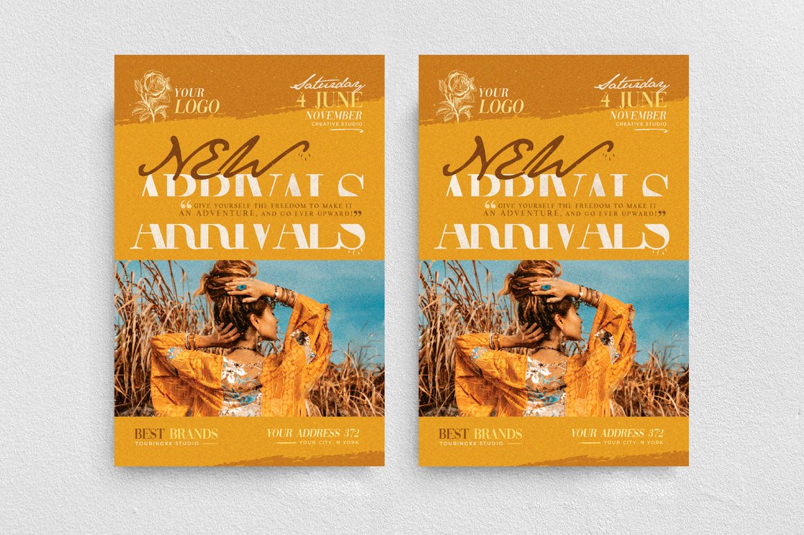 海报模板-100款时尚新潮传单海报PSD设计模板 图片素材 sucaiwan.com