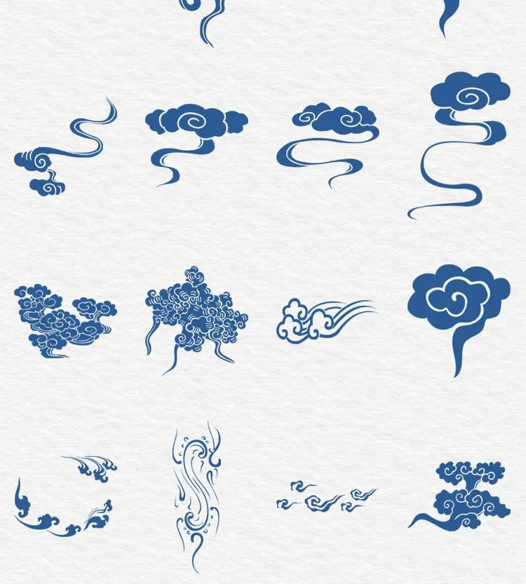 PNG素材-163款古典中式中国风祥云AI/PNG格式元素合集 图片素材 sucaiwan.com