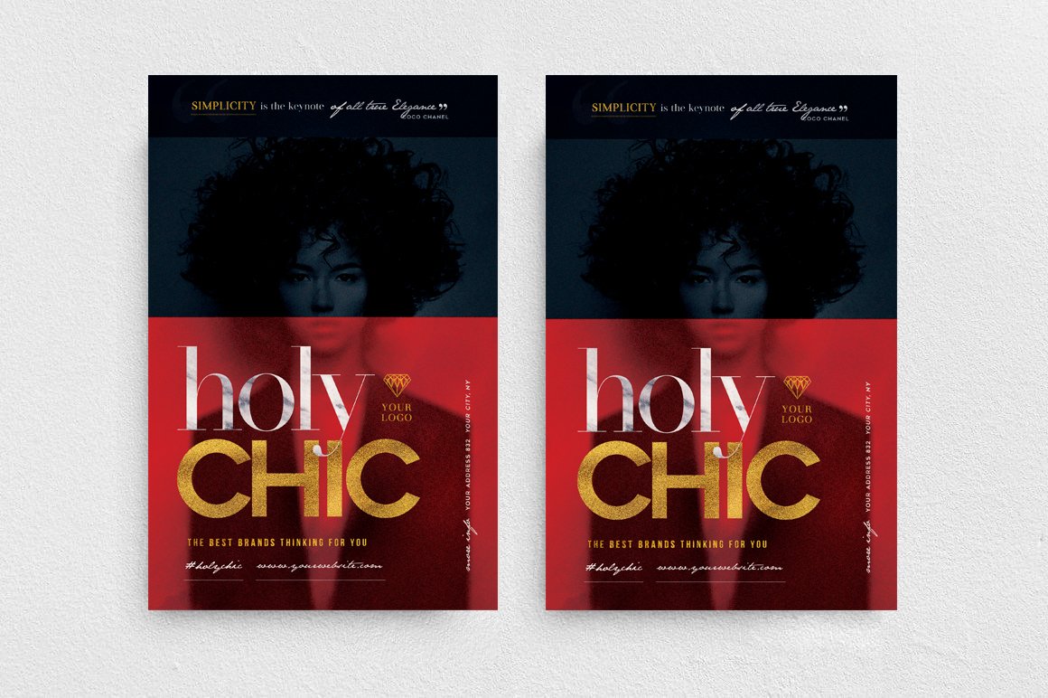 海报模板-100款时尚新潮传单海报PSD设计模板 图片素材 sucaiwan.com