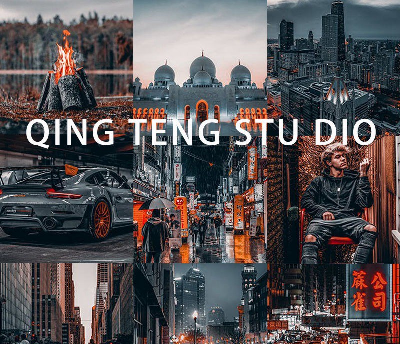 8款ins工业风未来科幻重金属城市夜景街拍LR/PS滤镜PR/FCPX达芬奇LUT 插件预设 sucaiwan.com