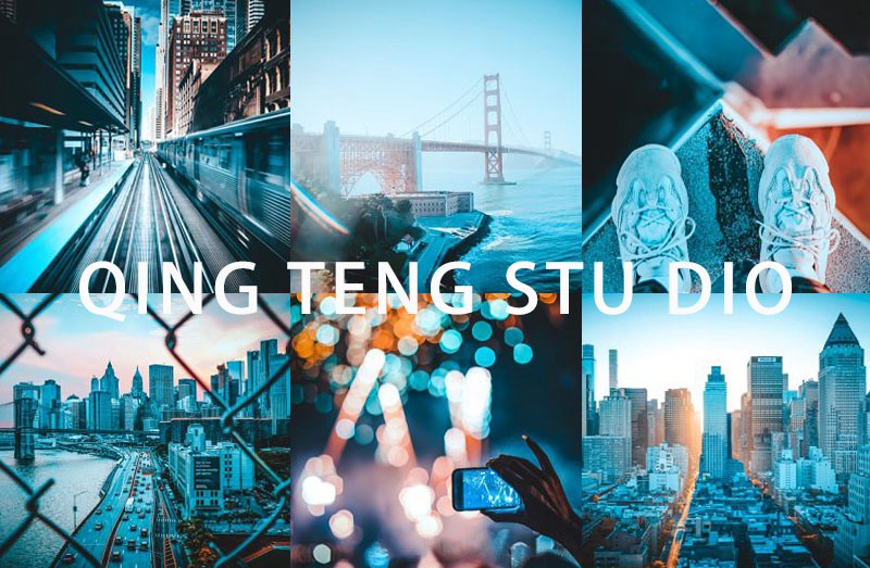 3款城市街拍工业冷蓝色调PR/FCPX达芬奇LUT泼辣手机LR/PS滤镜剪映LUT 插件预设 sucaiwan.com