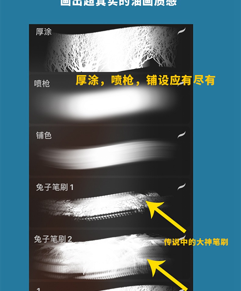 51款新款procreate笔刷厚涂兔子勾线水彩油画肌理铅笔钢笔ps画笔ipad 笔刷资源 sucaiwan.com
