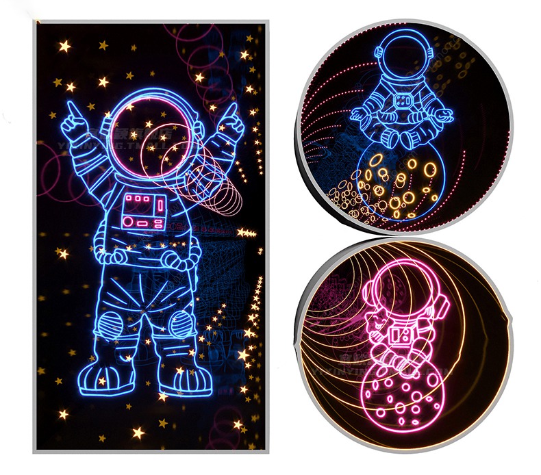 130套草图大师现代霓虹灯SU模型商业街装饰led灯箱牌墙饰发光字招牌 设计素材 sucaiwan.com