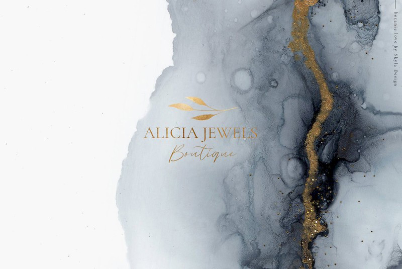 背景素材-深蓝色金色水墨纹理背景图片JPG素材 图片素材 sucaiwan.com