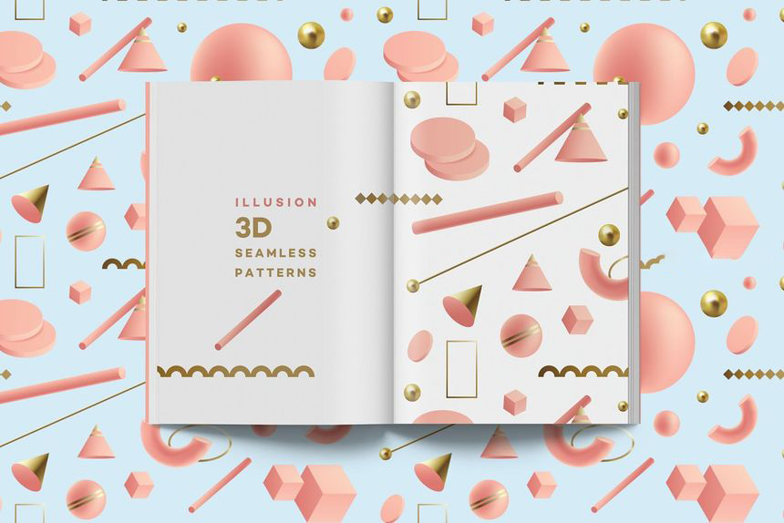 PNG素材-梦幻色3D几何图形元素PNG素材包 图片素材 sucaiwan.com