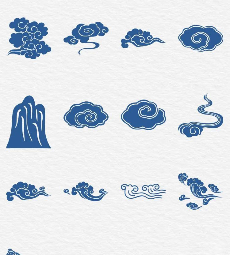 PNG素材-163款古典中式中国风祥云AI/PNG格式元素合集 图片素材 sucaiwan.com