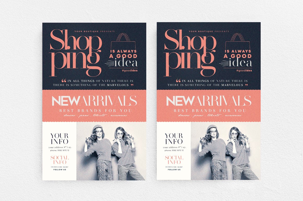 海报模板-100款时尚新潮传单海报PSD设计模板 图片素材 sucaiwan.com