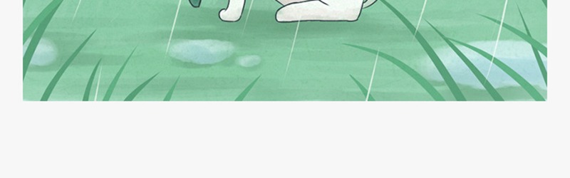 71款卡通可爱手绘二十四24节气雨水春天下雨插画设计背景psd素材模板 图片素材 sucaiwan.com