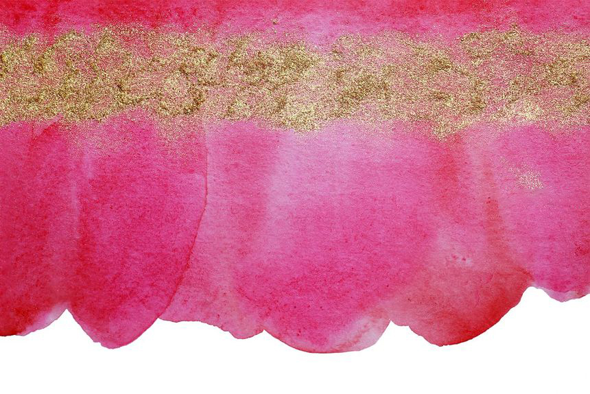PNG素材-粉红色水彩金色纹理背景图PNG素材 图片素材 sucaiwan.com