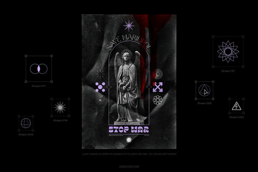 PNG素材-150款几何酸性纹理图形PNG元素合集 图片素材 第9张-素材湾丨精选海外优质设计素材资源 PNG素材-150款几何酸性纹理图形PNG元素合集 图片素材 sucaiwan.com