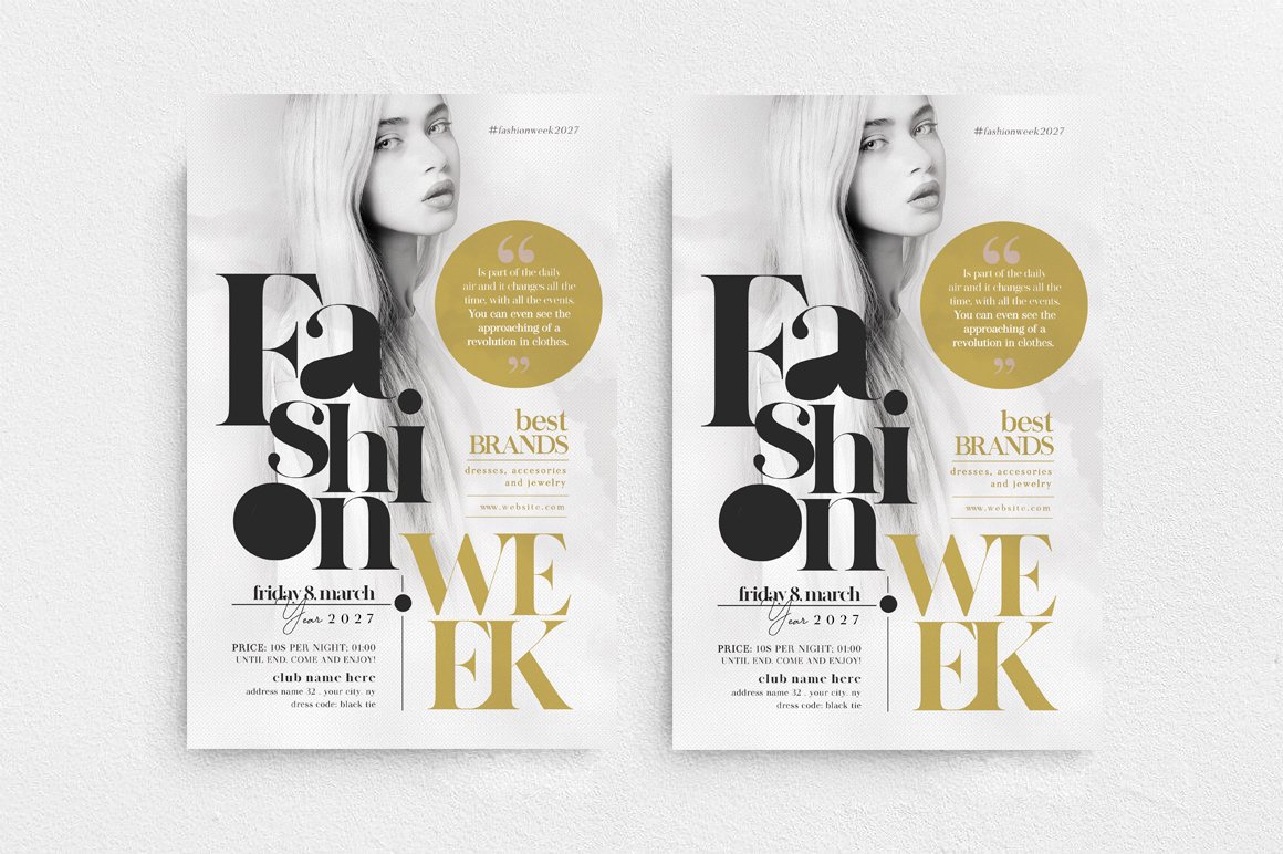 海报模板-100款时尚新潮传单海报PSD设计模板 图片素材 sucaiwan.com