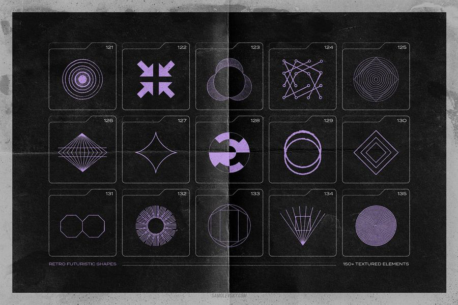 PNG素材-150款几何酸性纹理图形PNG元素合集 图片素材 第13张-素材湾丨精选海外优质设计素材资源 PNG素材-150款几何酸性纹理图形PNG元素合集 图片素材 sucaiwan.com