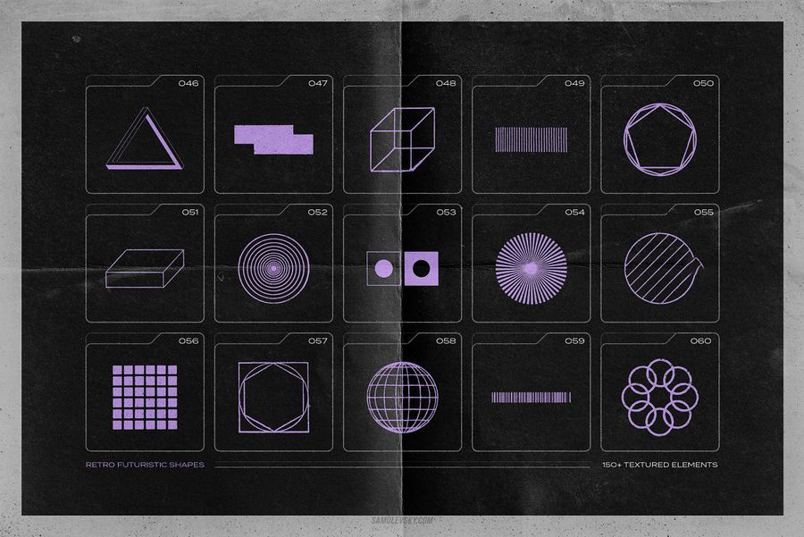 PNG素材-150款几何酸性纹理图形PNG元素合集 图片素材 第7张-素材湾丨精选海外优质设计素材资源 PNG素材-150款几何酸性纹理图形PNG元素合集 图片素材 sucaiwan.com