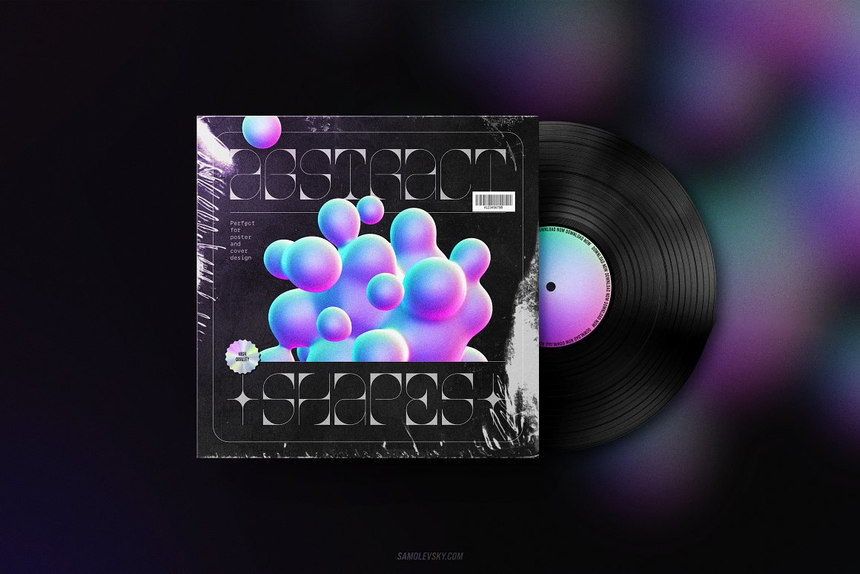 PNG素材-全息颜色3D立体形状设计PNG元素素材合集 图片素材 sucaiwan.com