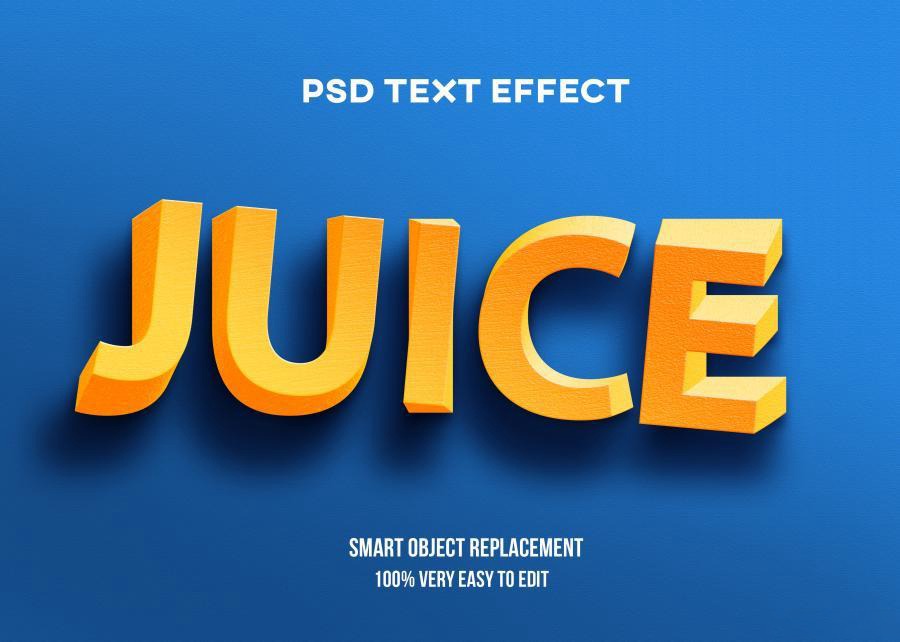 PSD模板-3D立体Logo标题特效文字PS样机模板 图片素材 sucaiwan.com