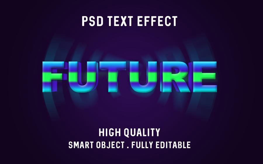 PSD模板-3D立体Logo标题特效文字PS样机模板 图片素材 sucaiwan.com