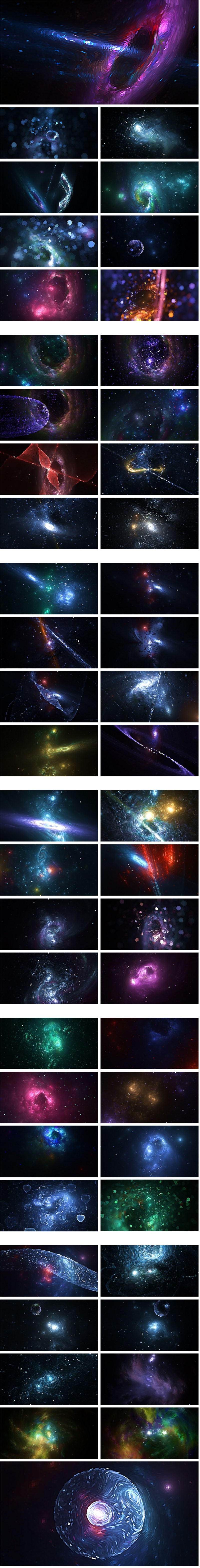 50+个抽象艺术星云烟雾粒子科幻极光天体PNG高清素材背景咖啡个性包装素材 设计素材 sucaiwan.com