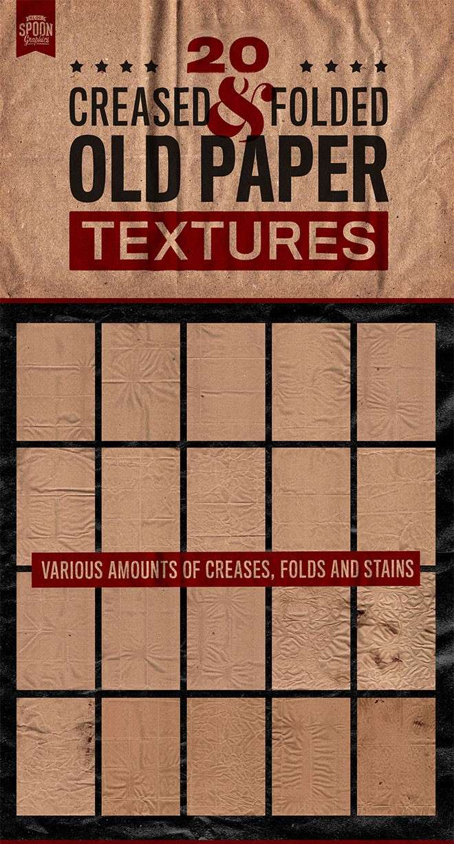 20种复古旧纸张纹理背景 图片素材 sucaiwan.com