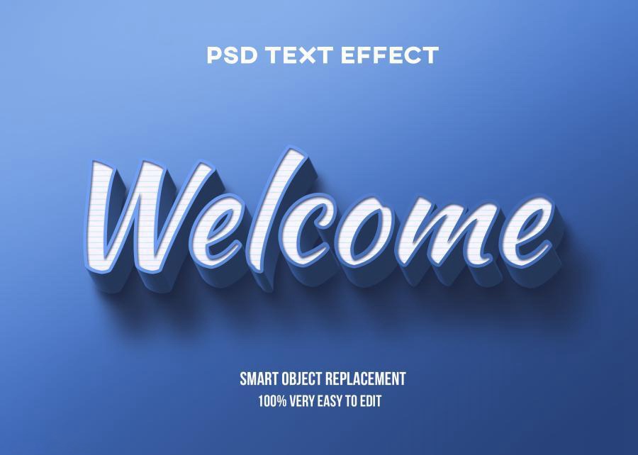 PSD模板-3D立体Logo标题特效文字PS样机模板 图片素材 sucaiwan.com